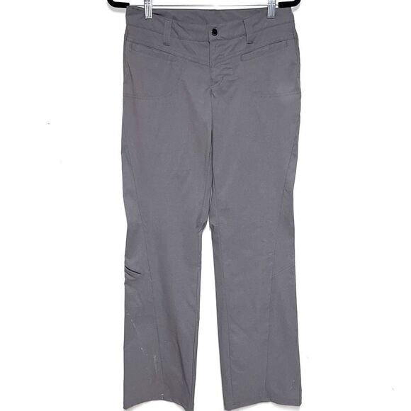 ATHLETA Dipper 2 Womens Taupe Hiking Pants Sz 4 Tall - Picture 2 of 5